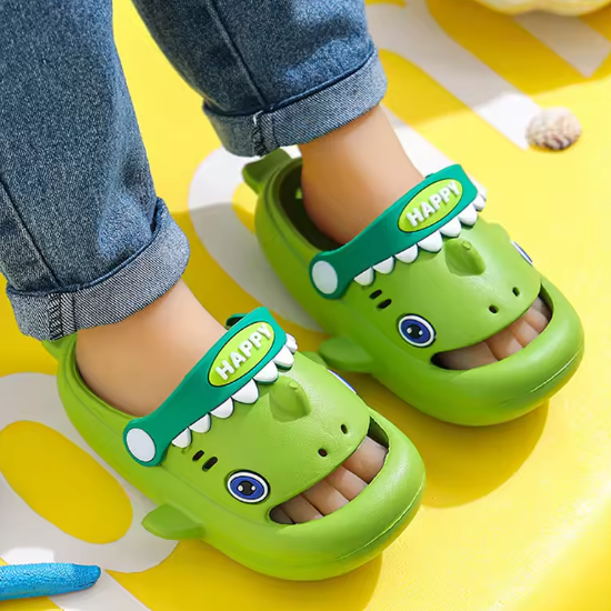 Cute Cartoon Megalodon Shark Slippers